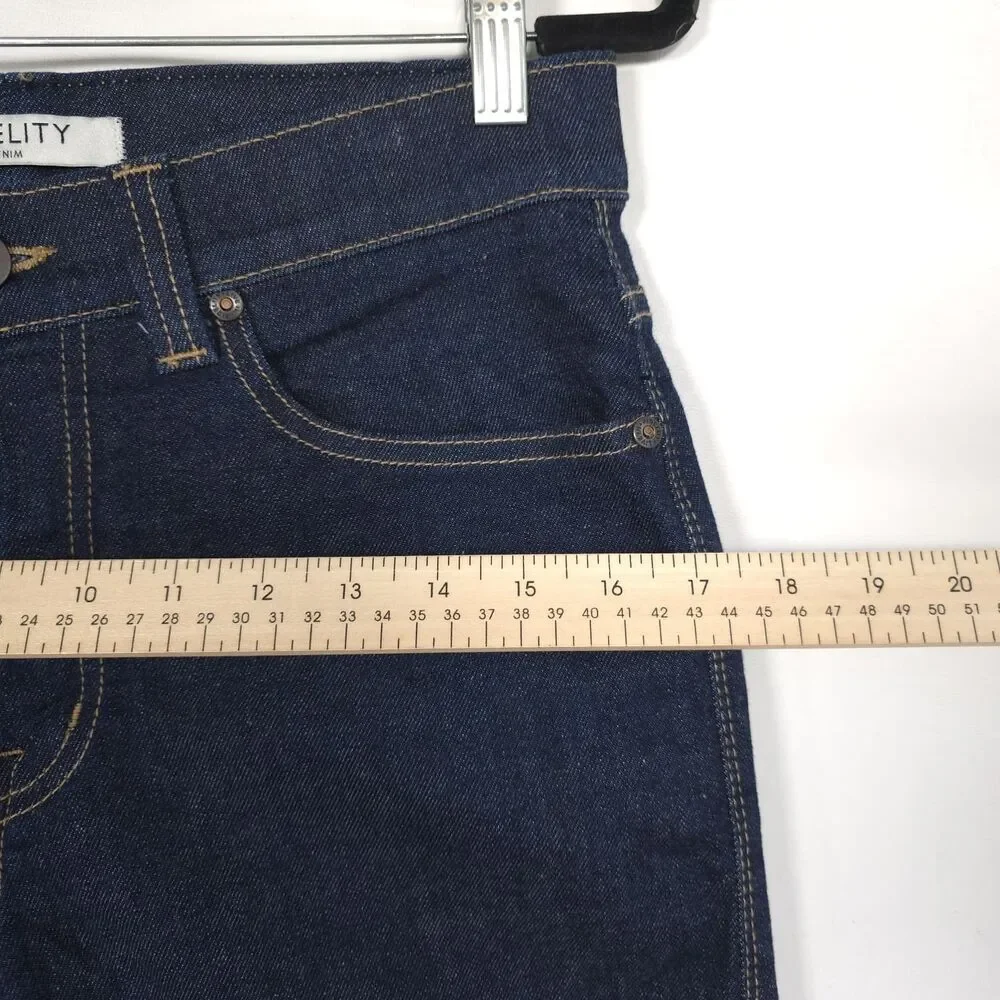 FIDELITY Men's SELVEDGE Jeans‎ TORINO Oxford 29x34 Slim Stretch Dark USA MADE